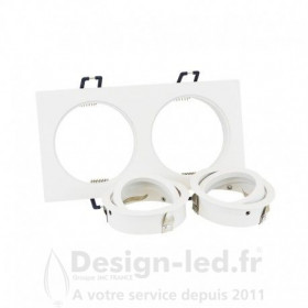 Support plafond blanc double 175 x 93 mm Vision-El 7717 21,70 €