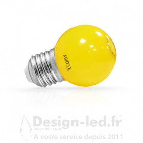 Ampoule E27 led G45 1w jaune pack x2 vision el 76202 5,80 € -30%