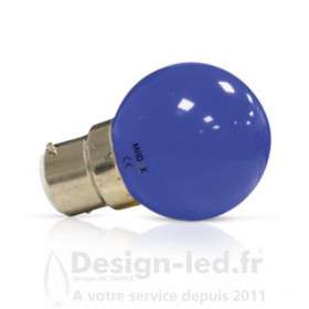 Ampoule B22 led 1w Bleu vision el 7643 2,90 € -30%