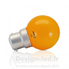 Ampoule B22 led 1w orange pack x2 vision el 76470 5,70 €